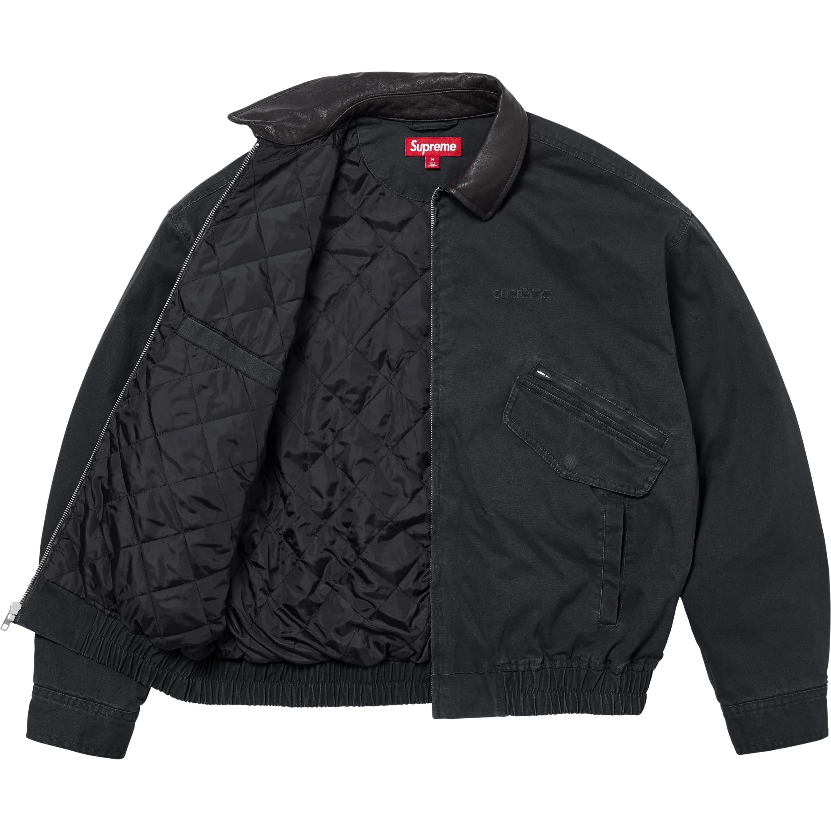 Leather Collar Utility Jacket view 17